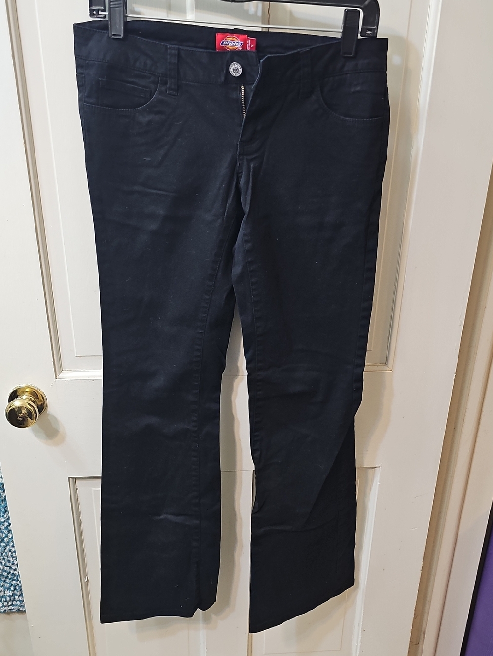 Dickies Women's Black Boot-Cut Jeans